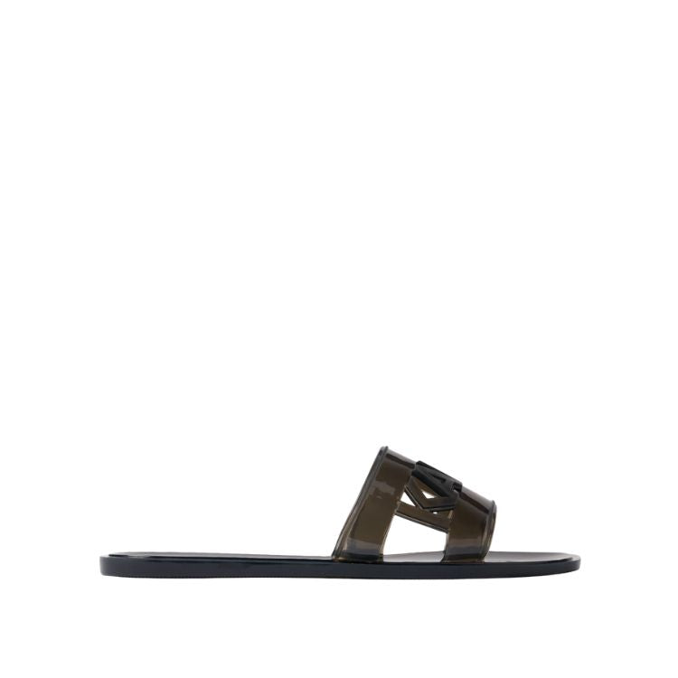 Karl Lagerfeld Jelly Cut-Out Slides Women - Black