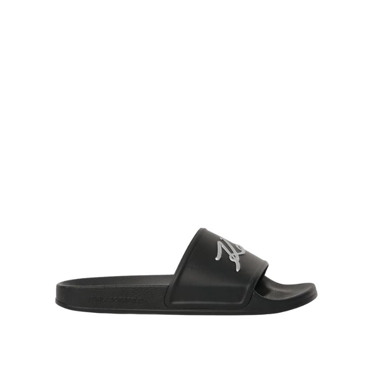 Karl Lagerfeld Signature Slides Women - Black