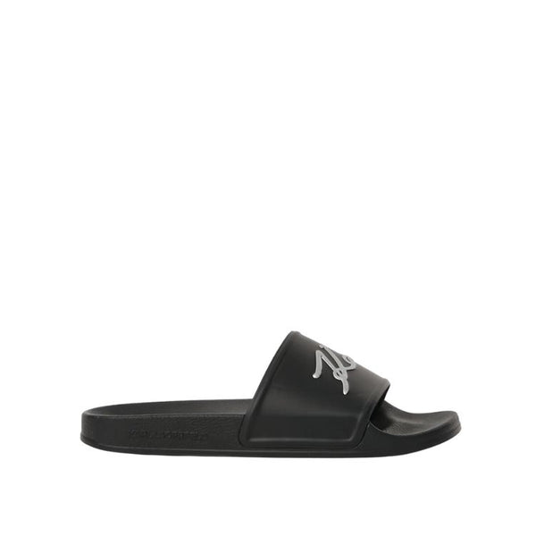 Karl Lagerfeld Signature Slides Women - Black