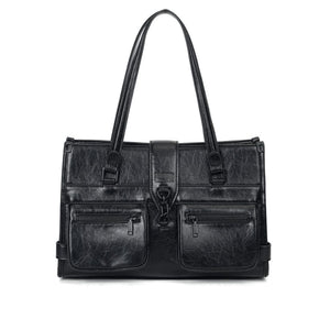 Santa Lolla Rustic-Texture Shoulder Bag