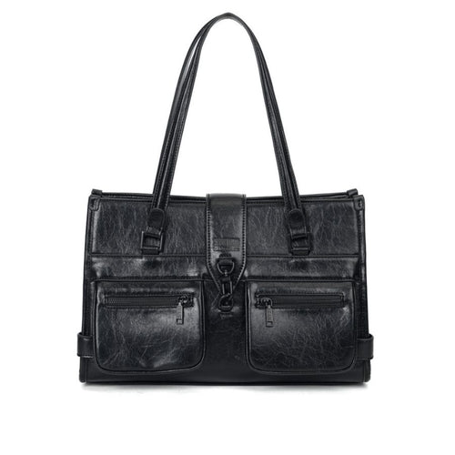 Santa Lolla Rustic-Texture Shoulder Bag