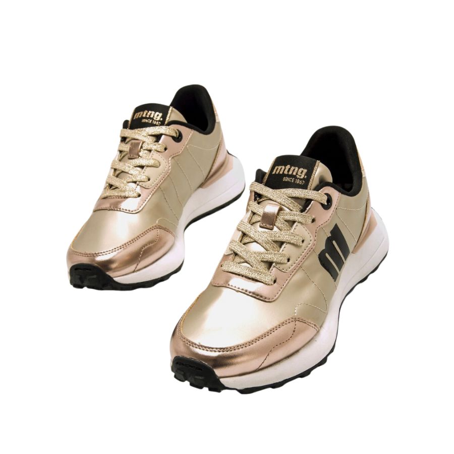 MTNG metallic chunky sneakers – gold