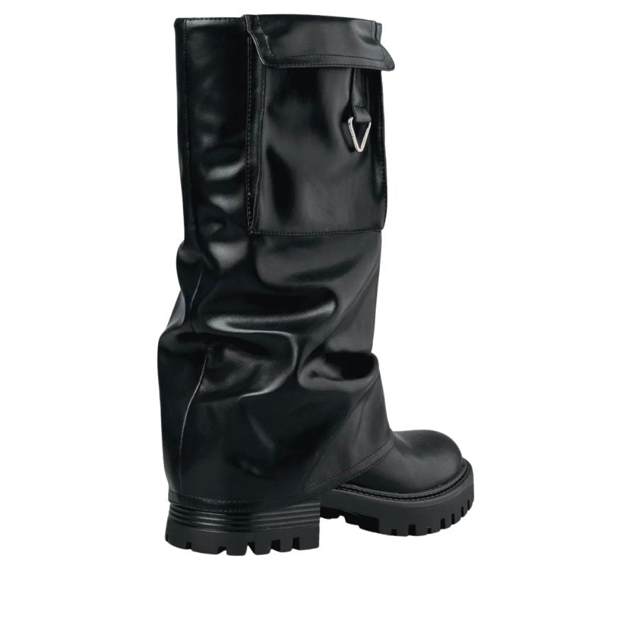 Envie Slouchy Mid-Calf Boots – Black