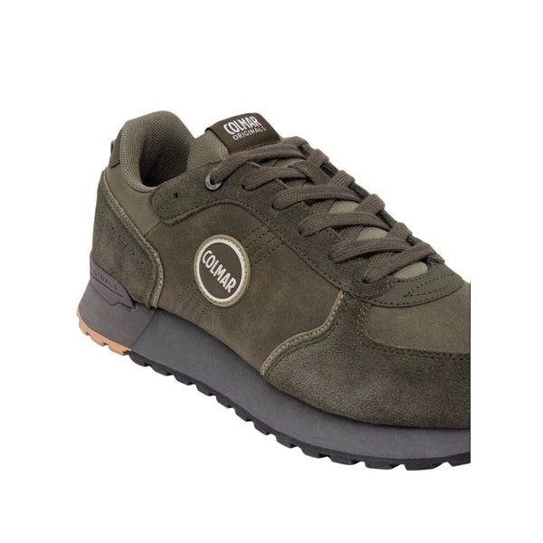 Colmar Suede Sneakers - Military Green | Warm Grey