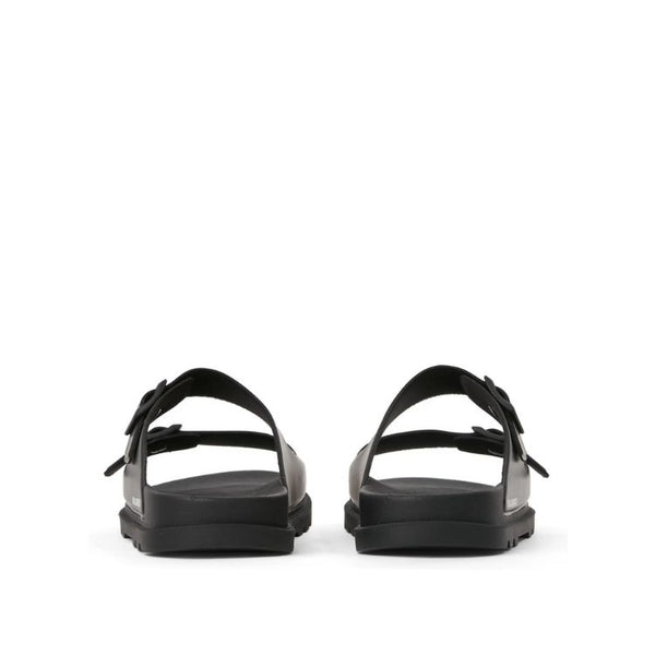 Karl Lagerfeld Signature Double Buckle Slides Men - Black