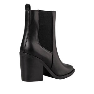 Envie mid-heel pointed pump - black