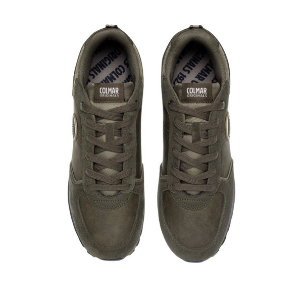 Colmar Suede Sneakers - Military Green | Warm Grey