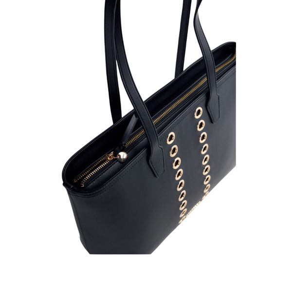 Gioseppo Shopper Bag With Gold Eyelets - Black
