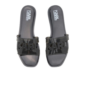 Karl Lagerfeld Jelly Cut-Out Slides Women - Black