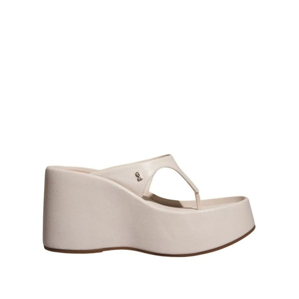 Santa Lolla  Comfort Leather Platform Thong Sandal