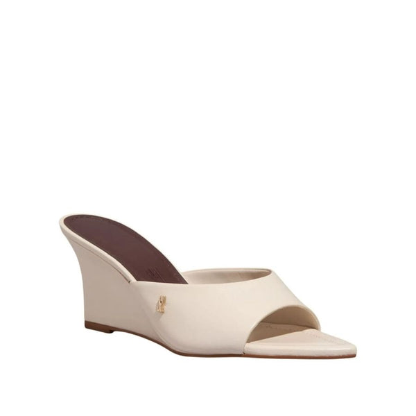 Santa Lolla Soft Lambskin Leather Wedge Mule