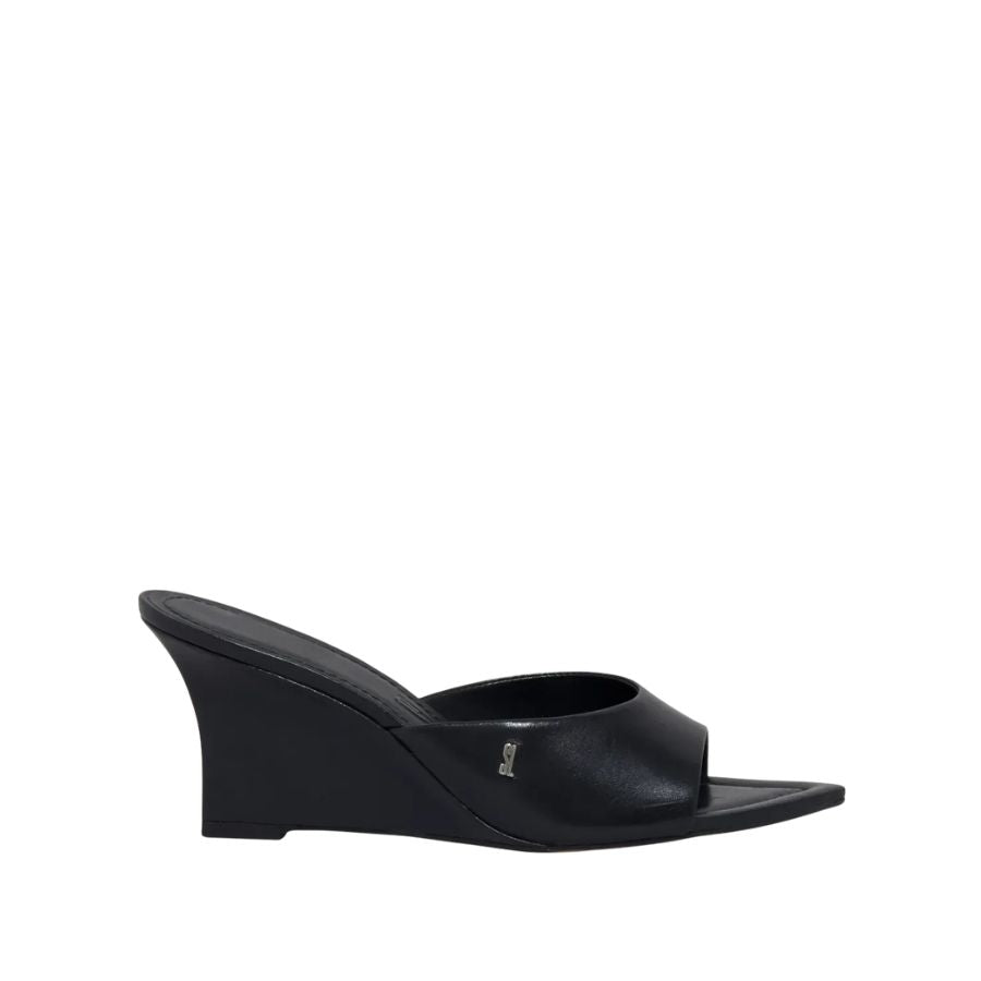 Santa Lolla Soft Lambskin Leather Wedge Mule