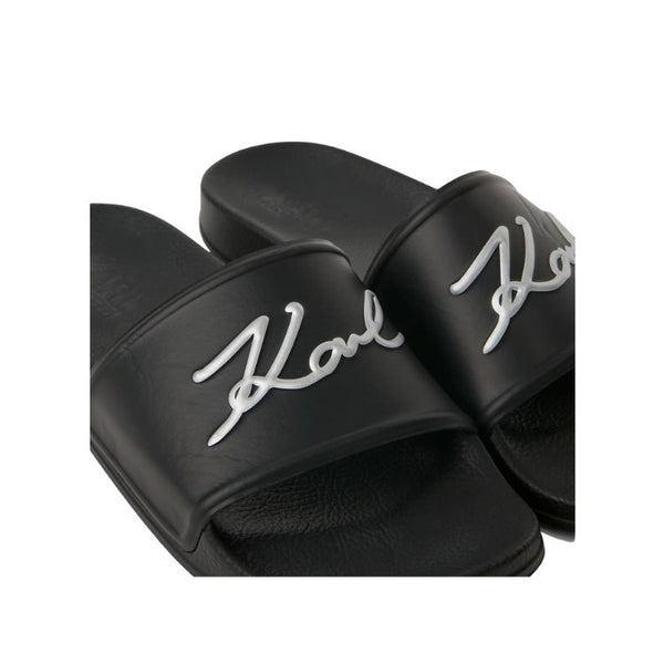 Karl Lagerfeld Signature Slides Women - Black