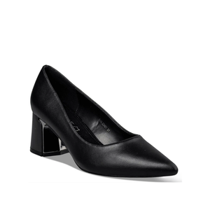 Envie Leather Block Heels