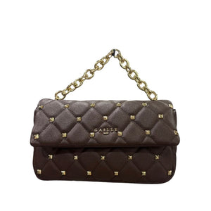 Gaëlle Paris Quilted Studded Chain Bag