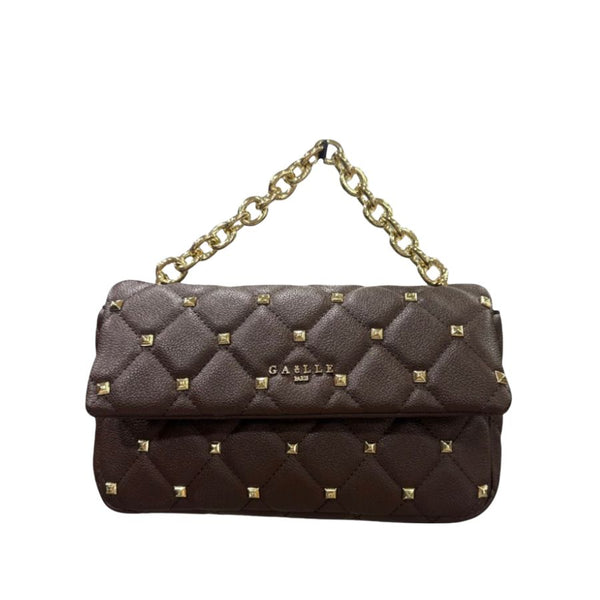 Gaëlle Paris Quilted Studded Chain Bag
