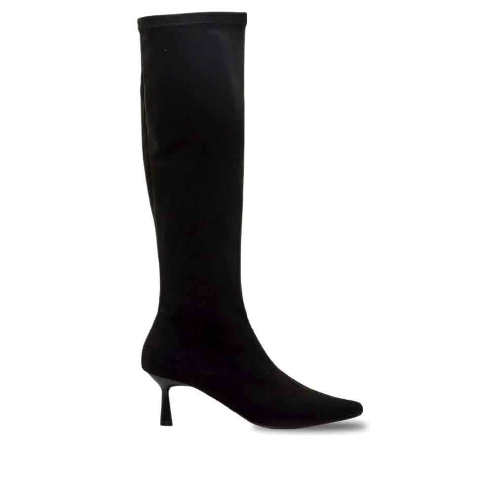 MTNG stretch suede knee-high boots