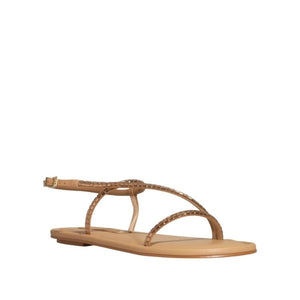 Santa Lolla Metallic Embellished Flat Sandals