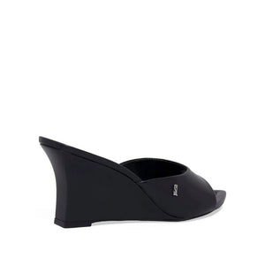 Santa Lolla Soft Lambskin Leather Wedge Mule