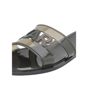 Karl Lagerfeld Jelly Cut-Out Slides Women - Black