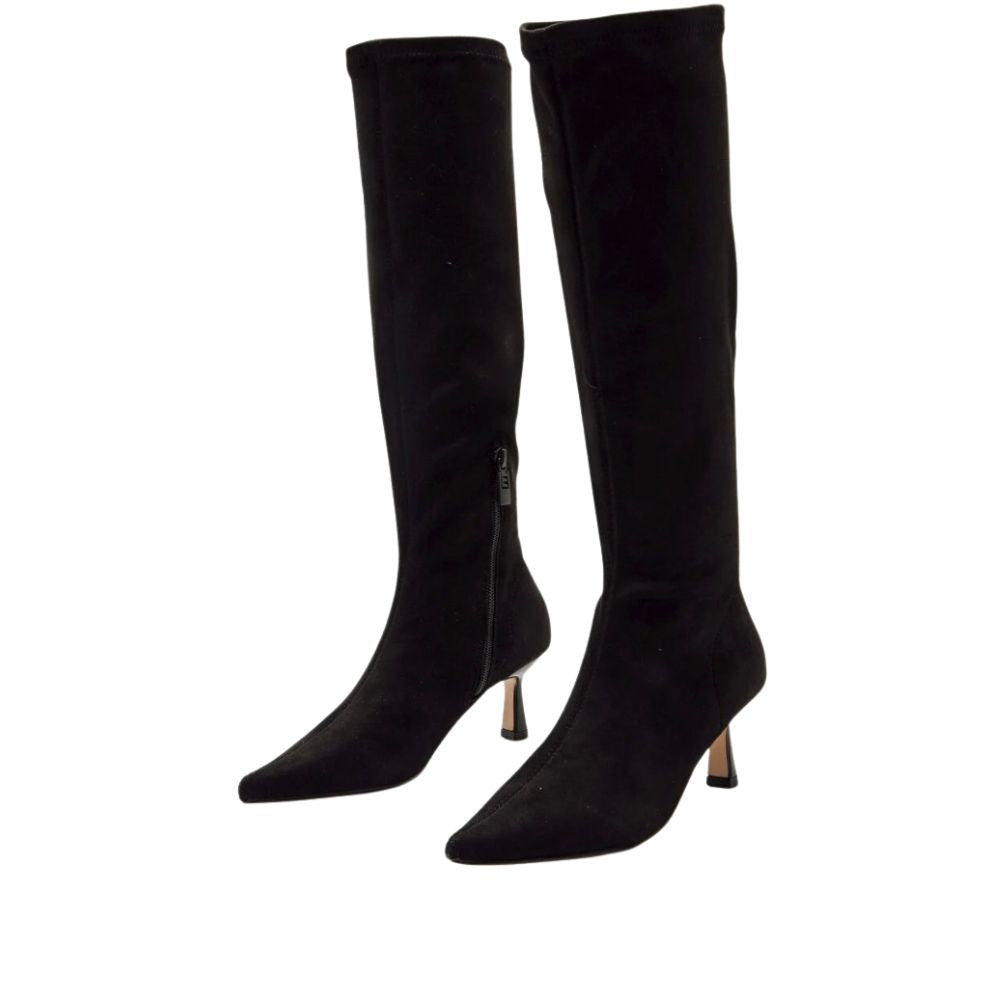 MTNG stretch suede knee-high boots