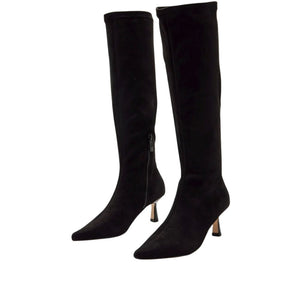 MTNG stretch suede knee-high boots