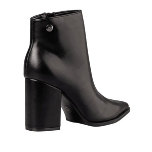 Envie Leather Block Heel Ankle Boots
