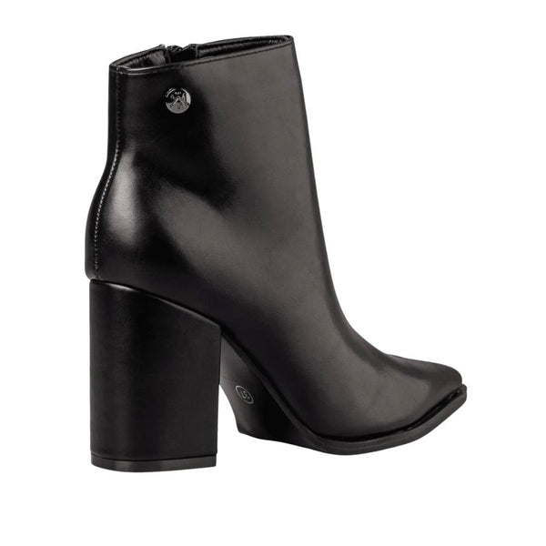 Envie Leather Block Heel Ankle Boots
