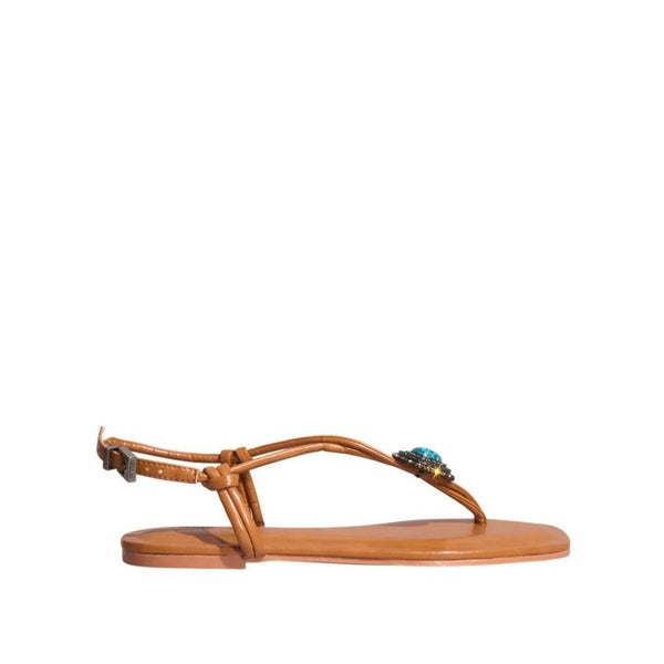 Santa Lolla Embellished Flat Sandal
