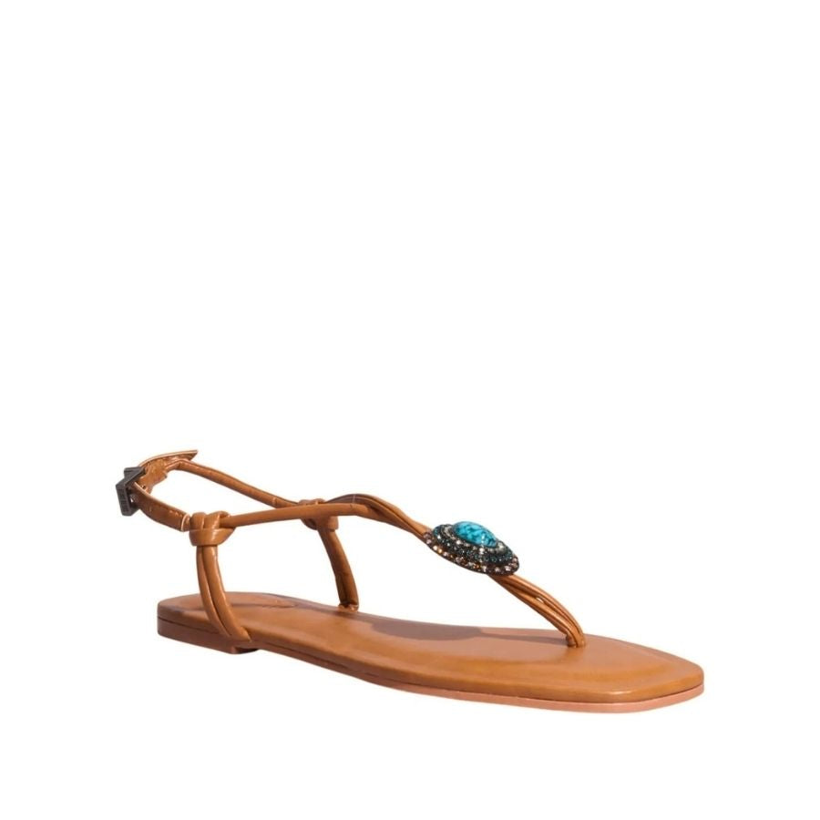 Santa Lolla Embellished Flat Sandal