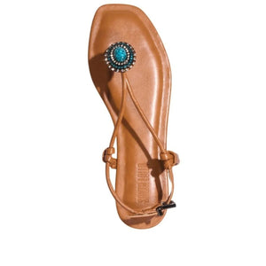 Santa Lolla Embellished Flat Sandal