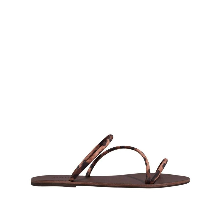 Santa Lolla Leopard Animal Print Flat Sandal – Thin Straps