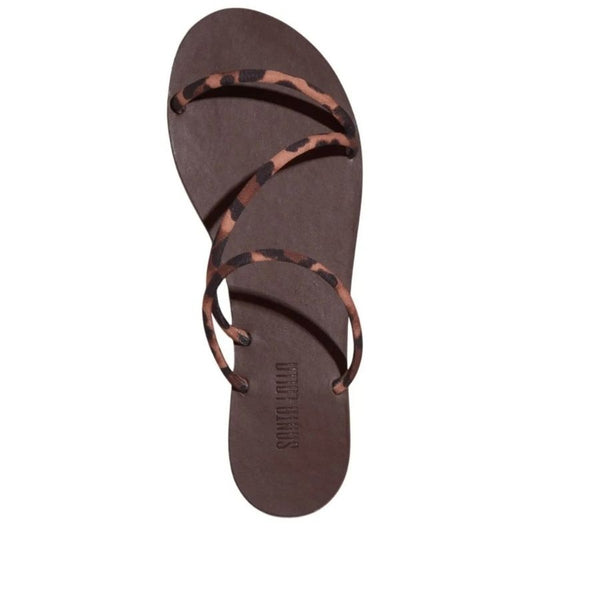 Santa Lolla Leopard Animal Print Flat Sandal – Thin Straps
