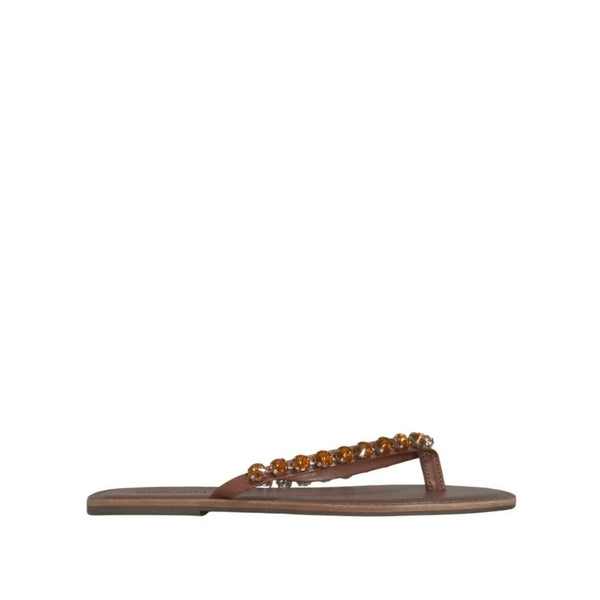 Santa Lolla Thin Strap Embellished Flat Sandal