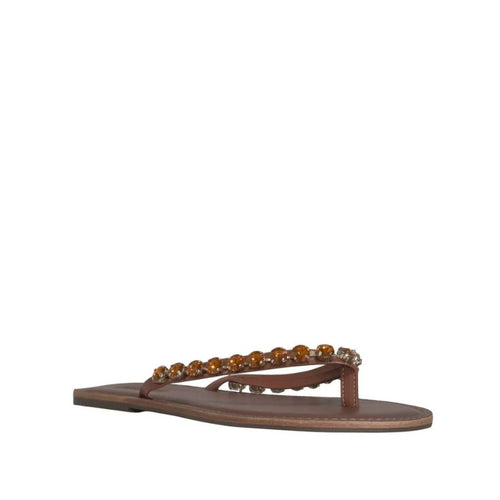 Santa Lolla Thin Strap Embellished Flat Sandal