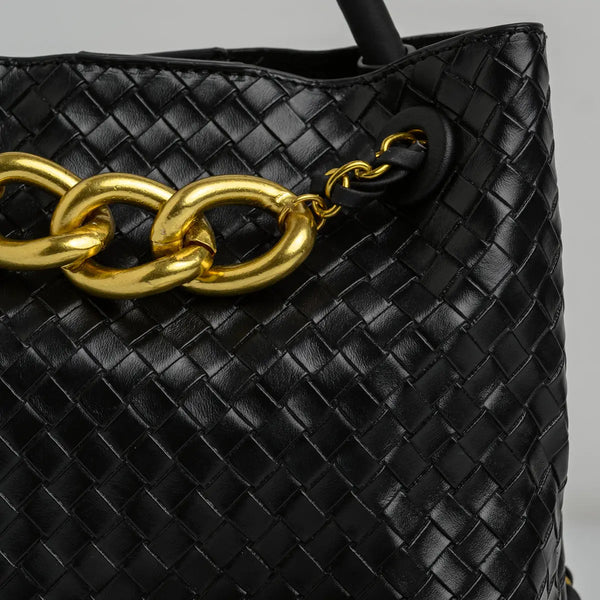 Envie Woven Chain Detail Handbag