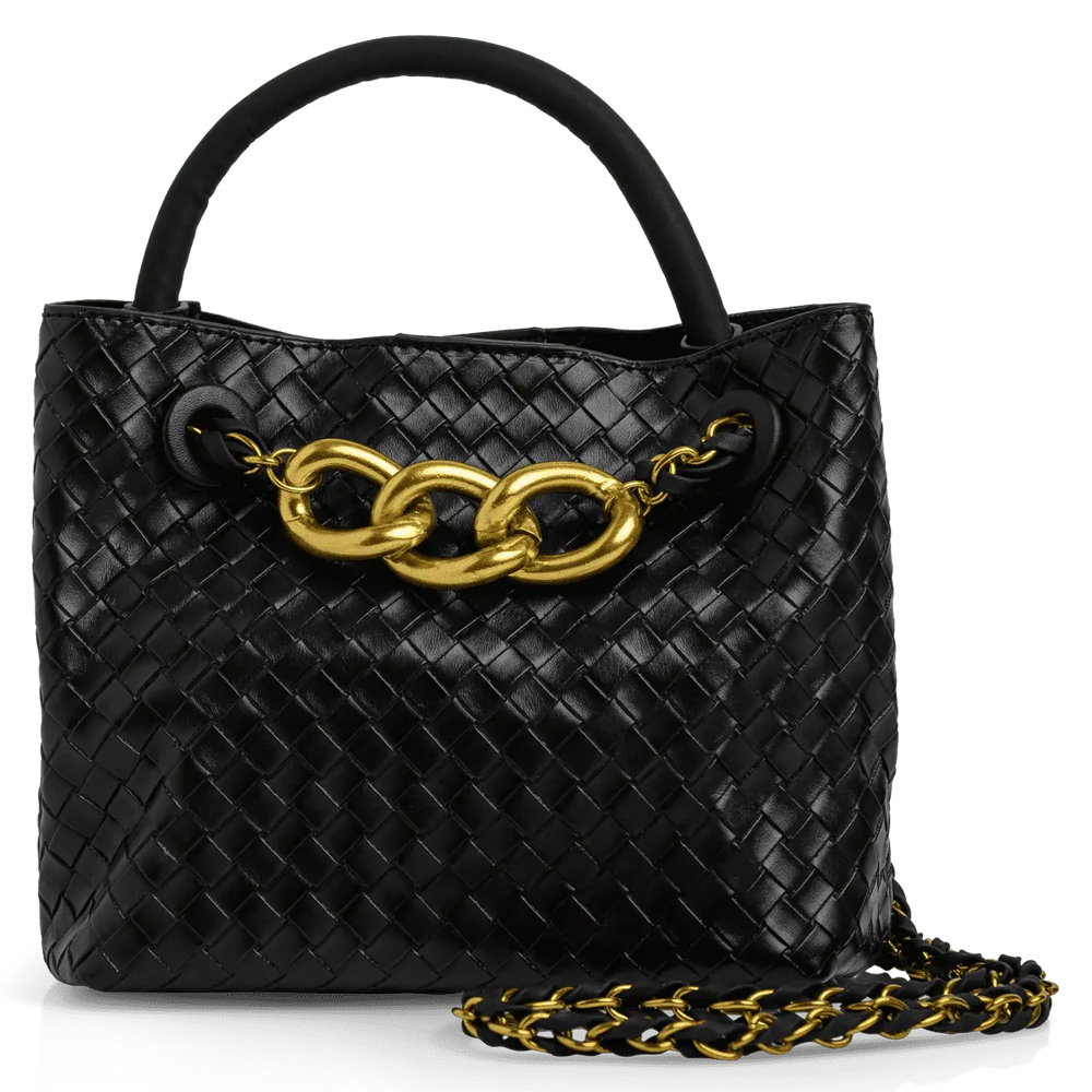 Envie Woven Chain Detail Handbag
