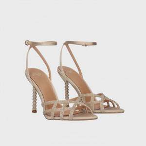 Exe Rhinestone High-Heel Sandals
