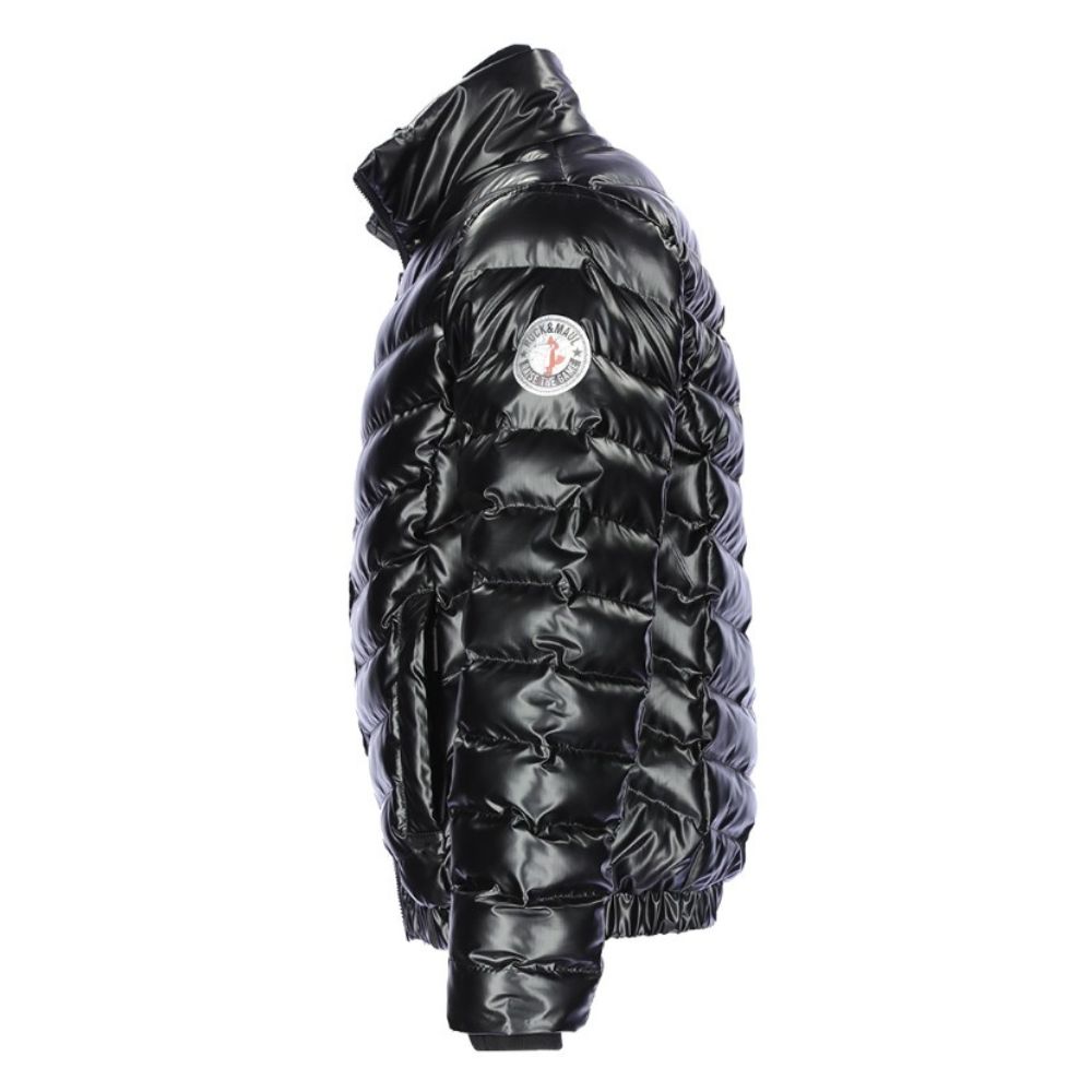 RUCK AND MAUL BLACK PUFFER JACKET
