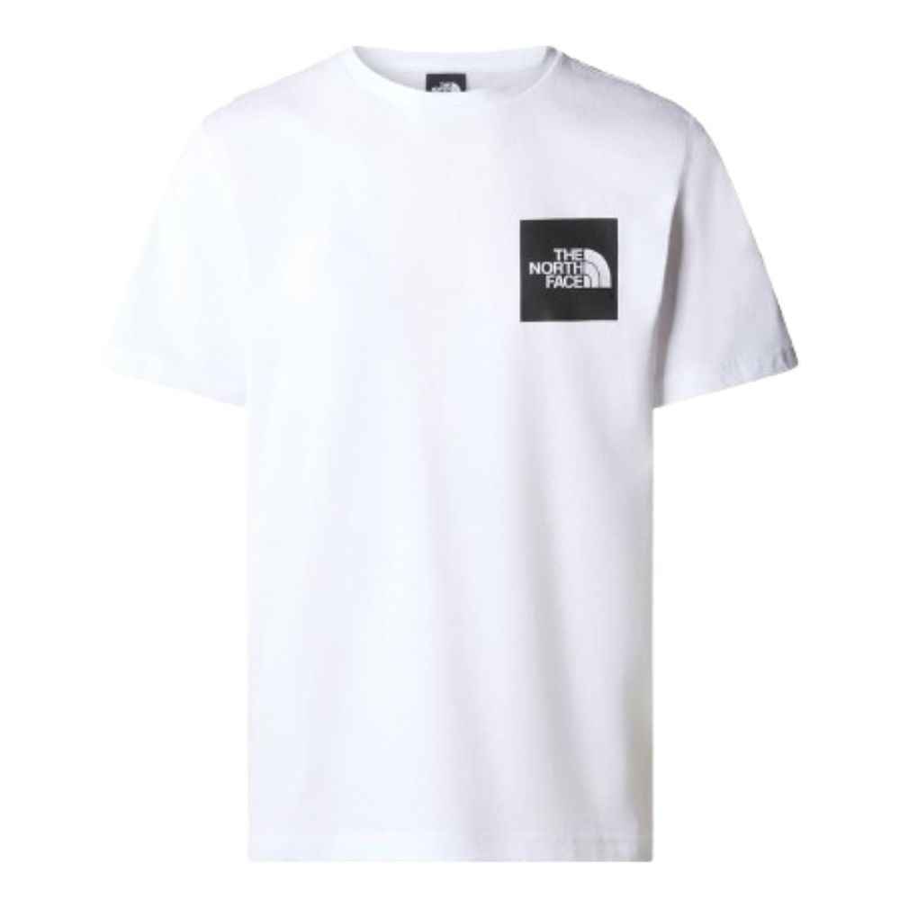 THE NORTH FACE MEN WHITE ROUND NECK DESIGNED T-SHIRT
