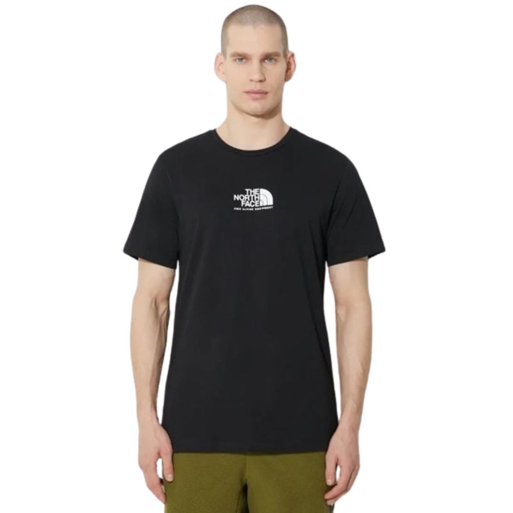 THE NORTH FACE MEN BLACK ROUND NECK T-SHIRT