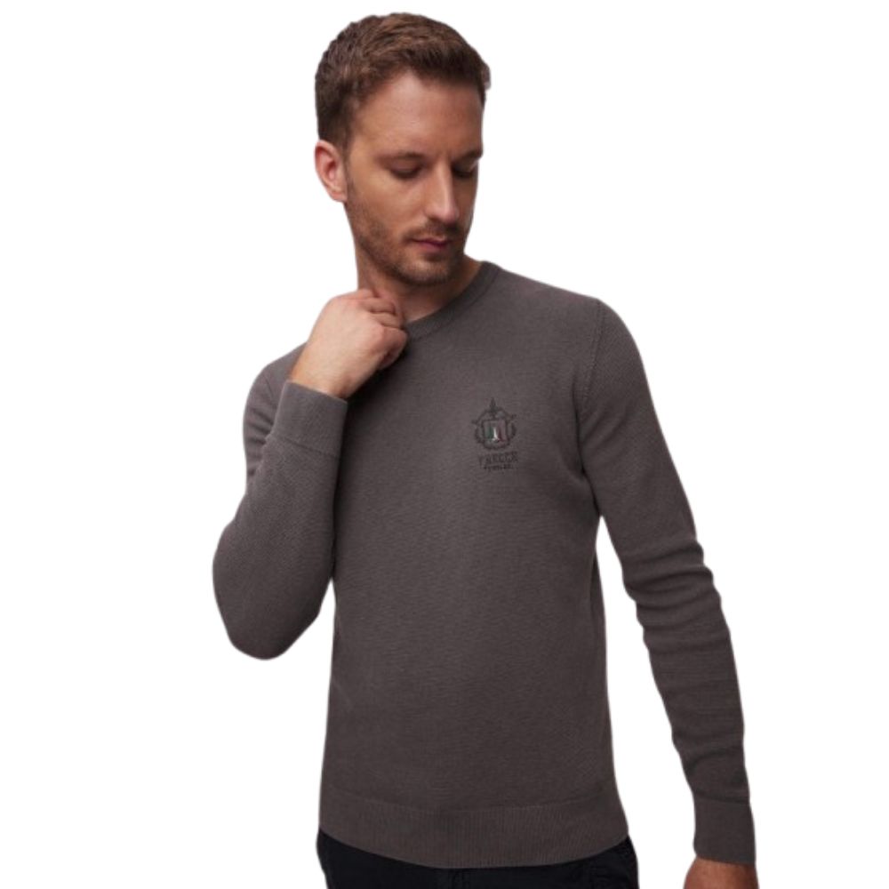 AERONAUTICA ROUND NECK MEN GREY SWEATSHIRT