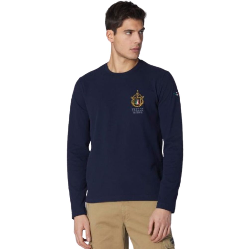 AERONAUTICA ROUND NECK MEN NAVY SWEATSHIRT	