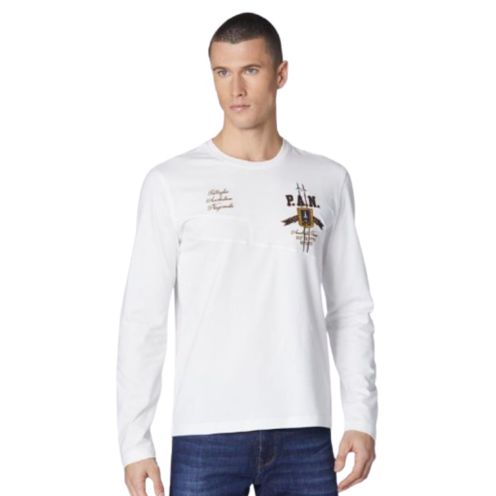 AERONAUTICA ROUND MEN WHITE SWEATSHIRT	