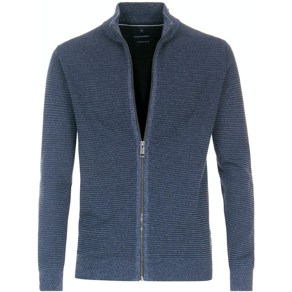 CASA MODA MEN BLUE FULL ZIP JACKET