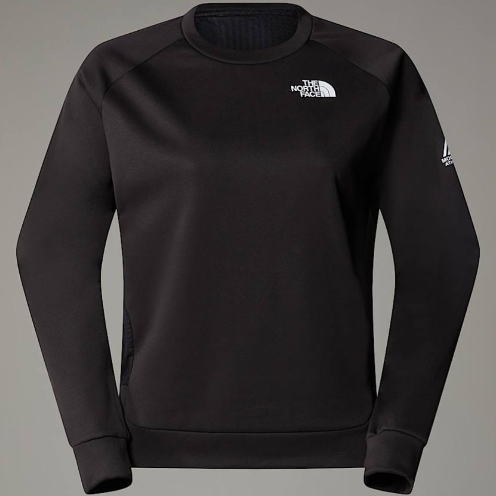 THE NORTH FACE WOMEN MOUNTAIN FLEECE CREW BLACK WOMEN