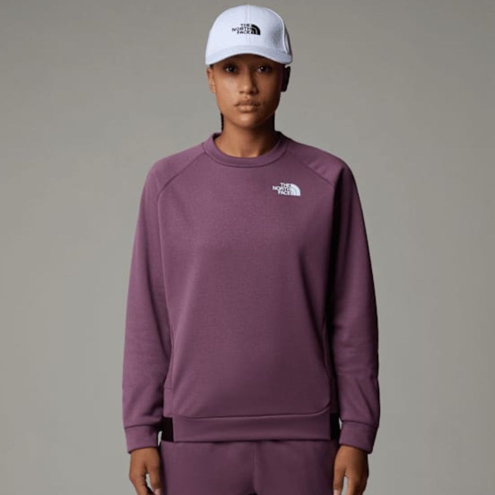 THE NORTH FACE WOMEN MOUNTAIN FLEECE CREW MIDNIGHT MAUVE WOMEN