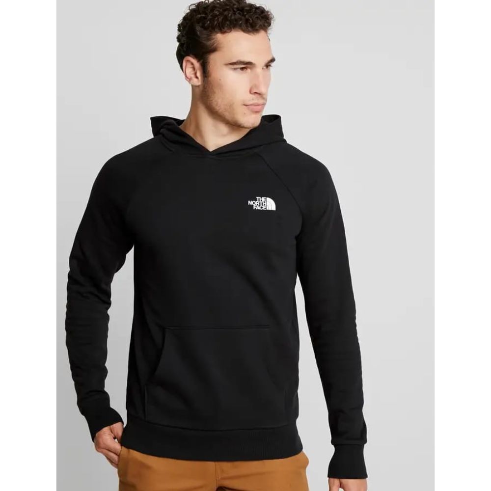 THE NORTH FACE MEN RAGLAN BOX BLACK HOODIE