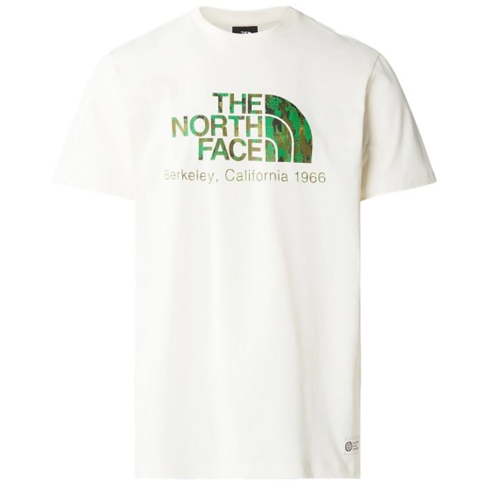 THE NORTH FACE WHITE ROUND NECK DESIGNED T-SHIRT 