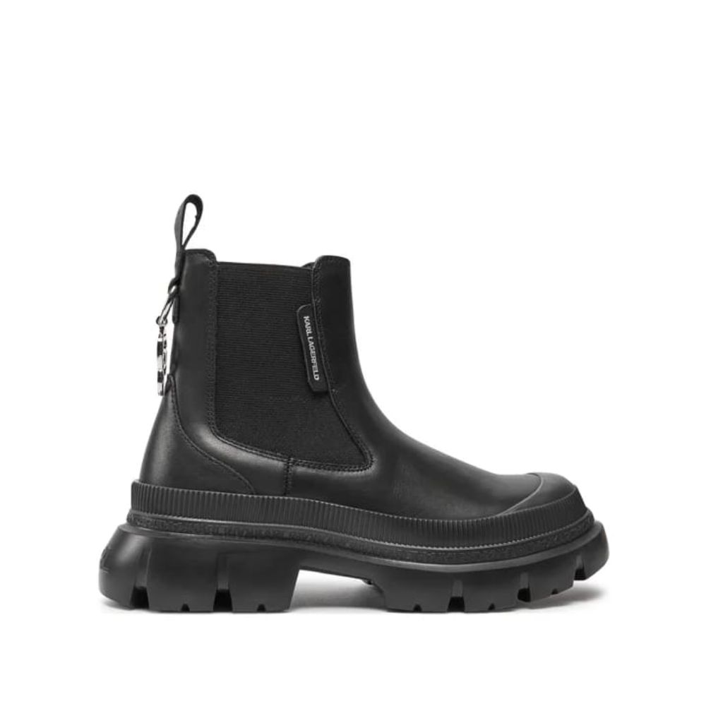 KARL LAGERFELD CHELSEA WOMEN BLACK ANKLE BOOTS 